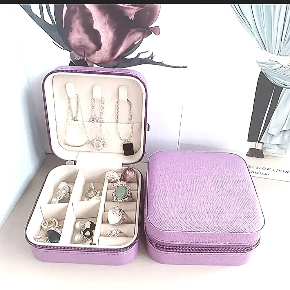 Portable Jewelry Box Purple - Picture 1 of 10
